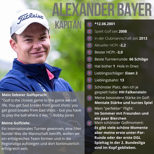 Vorstellung Bayer, Alexander